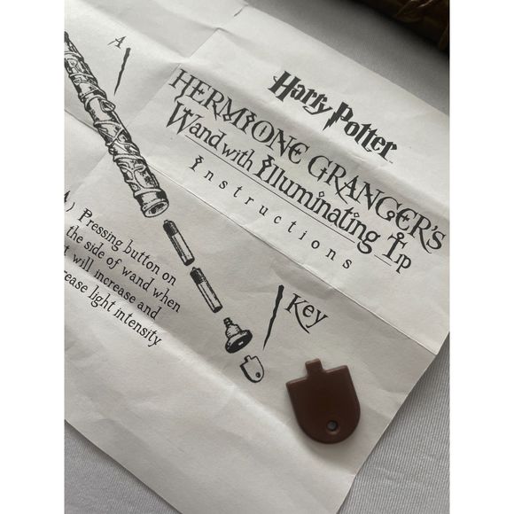 ~ Hermione Granger Costume Med: Wand Light-Up, Robe/Cloak, Tie Halloween Girl's - Picture 10 of 14